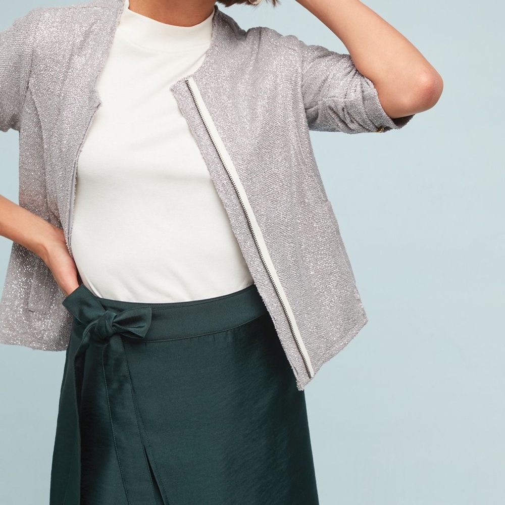 Anthropologie Dolan left coast collection Sparkling‎ metallic jacket small